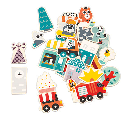 Janod City Magnets 24 Pcs