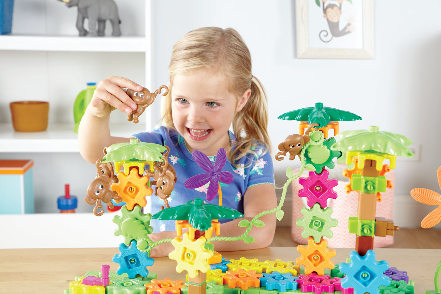 Learning Resources Gears! Gears! Gears!® Movin’ Monkeys™ Building Set
