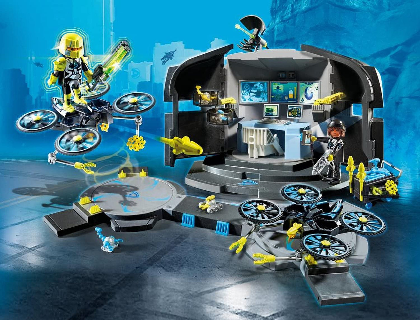 Playmobil 9250 Top Agents Dr Drones Command Base