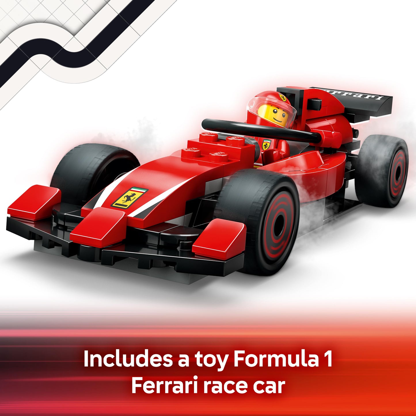 Lego City Formula 1 60443 F1® Pit Stop & Pit Crew with Ferrari Car