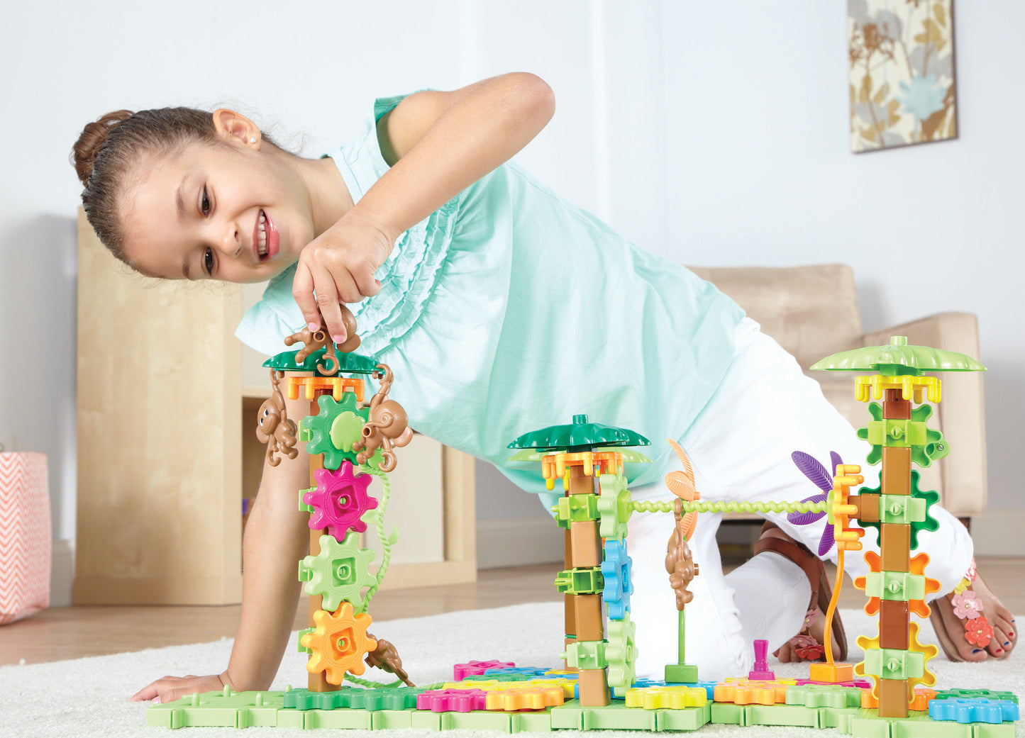 Learning Resources Gears! Gears! Gears!® Movin’ Monkeys™ Building Set
