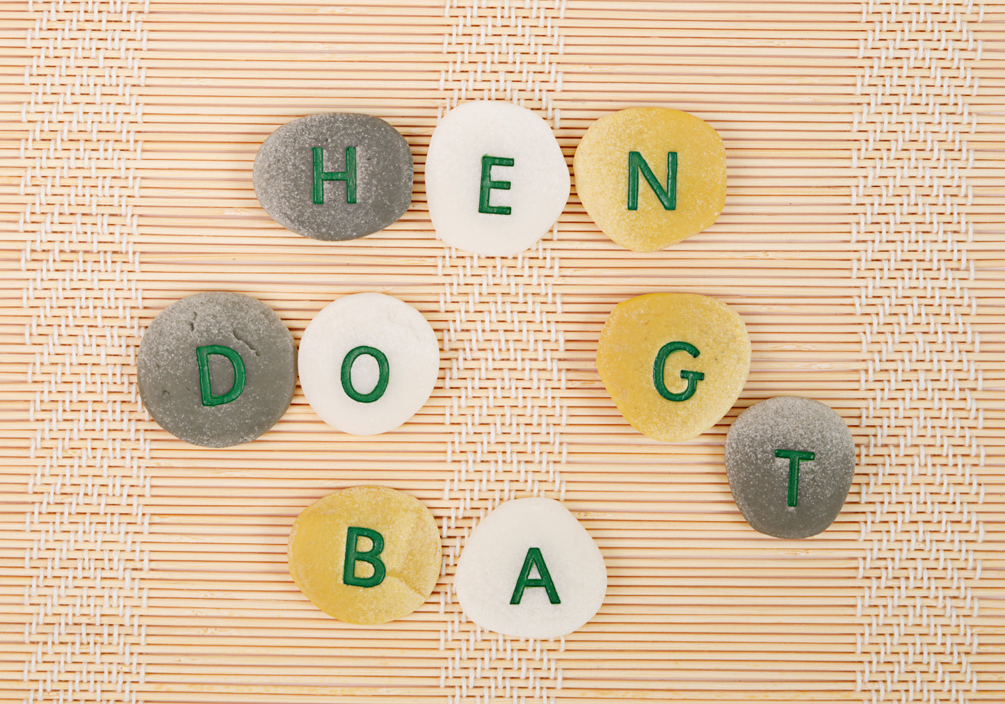 Yellow Door Alphabet Pebbles - Uppercase