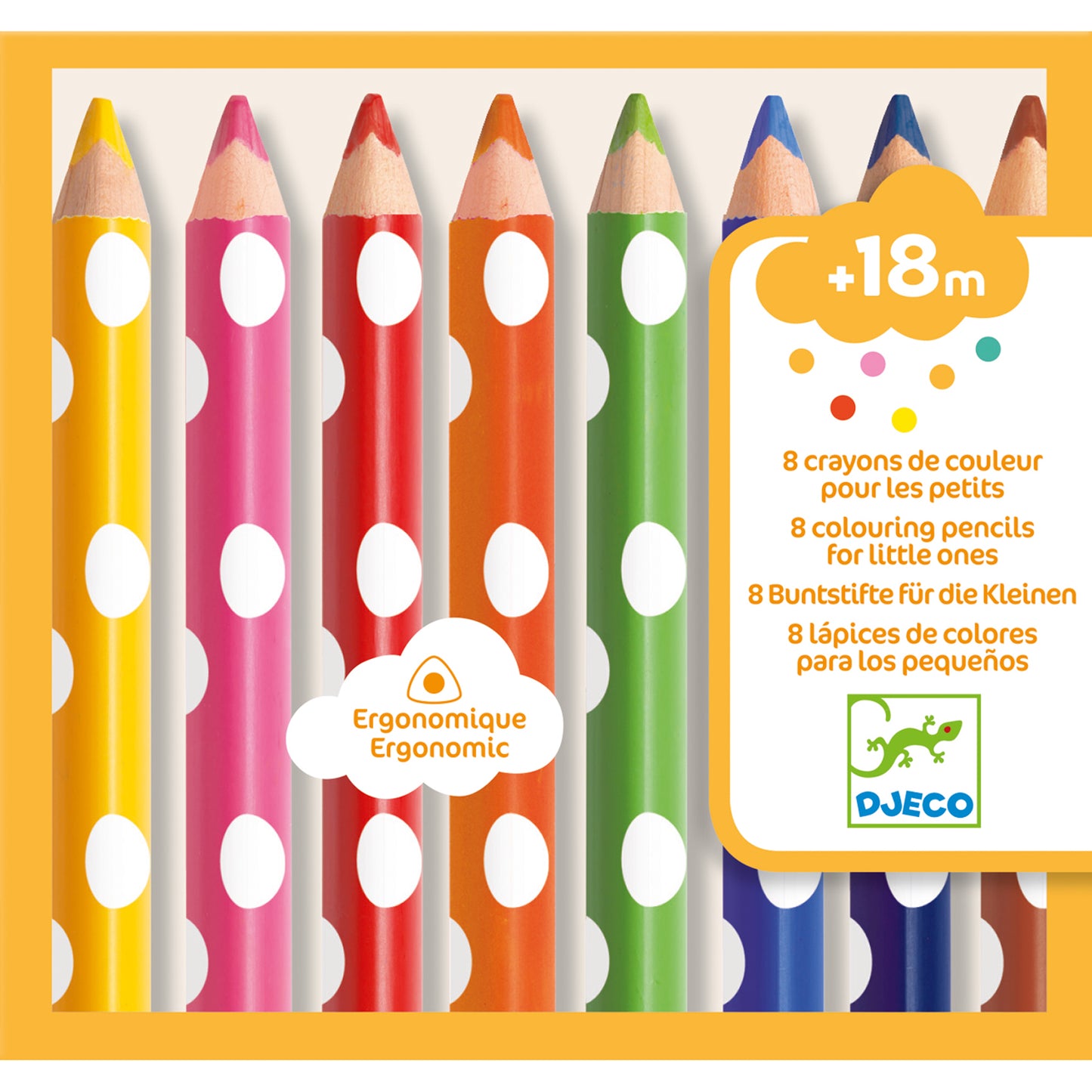 Djeco 8 Colouring Pencils For Little Ones