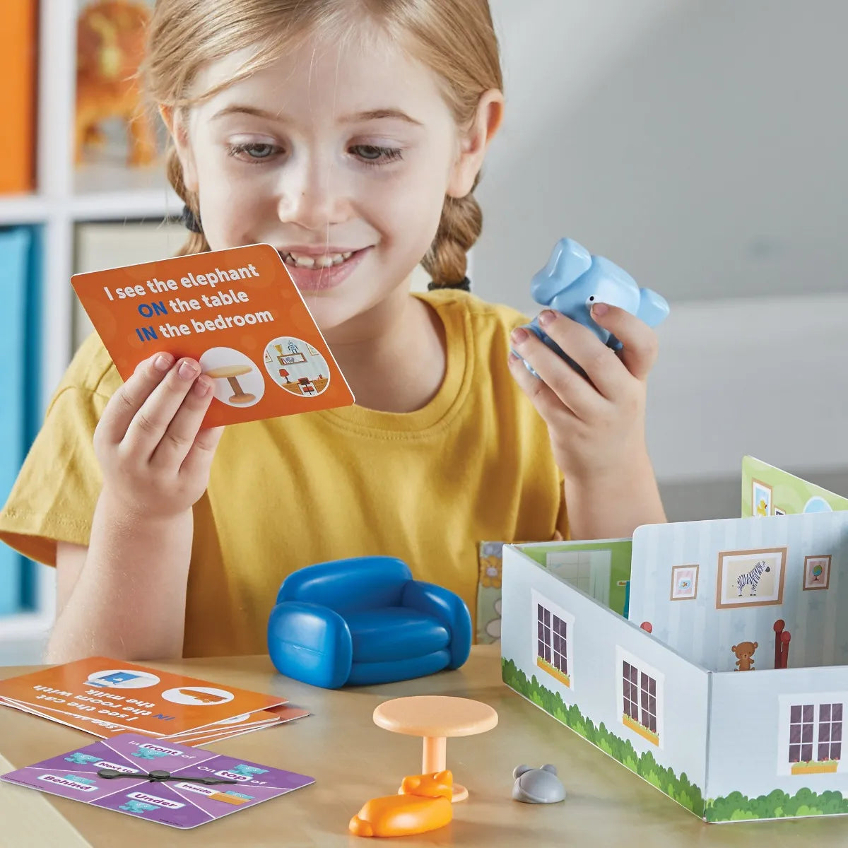 Learning Resources Elephant in the Room Positional Words Activity Set