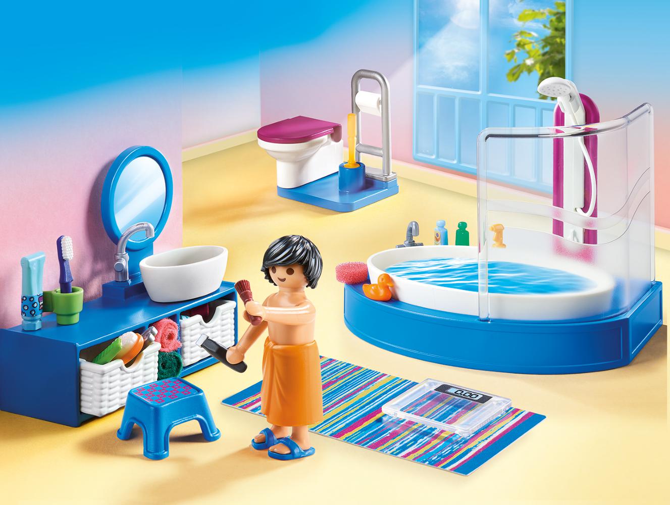 Playmobil 70211 Dollhouse Furnished Bathroom