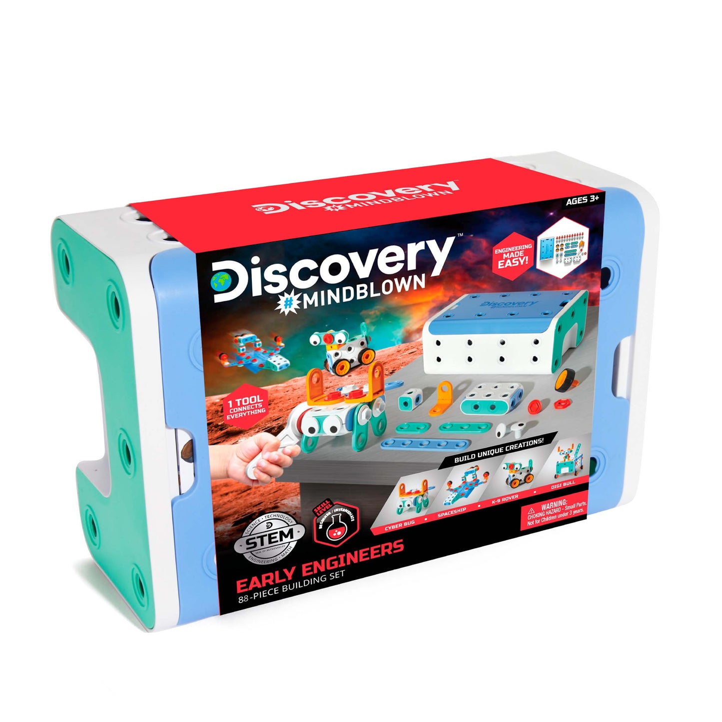 Discovery #MINDBLOWN Toy Early Engineers Building Set 88pc