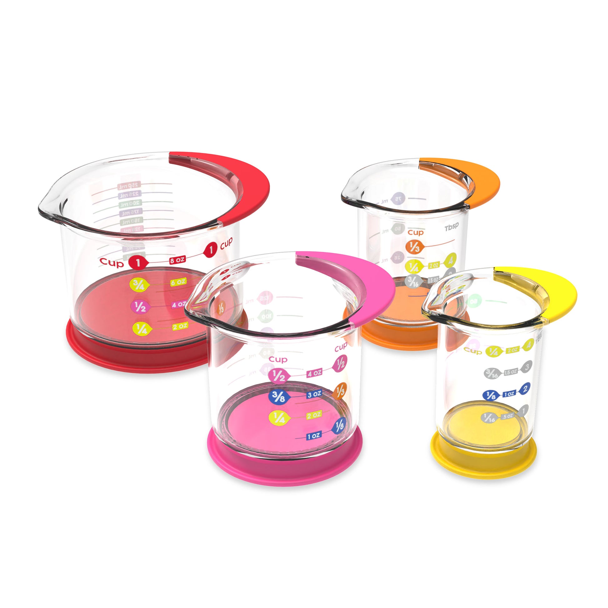 Learning Resources Rainbow Fraction® Liquid Measuring Cups