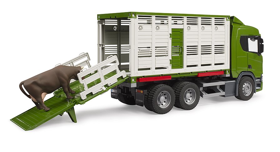 Bruder Scania Super 560R Cattle Truck W/1 Cattle