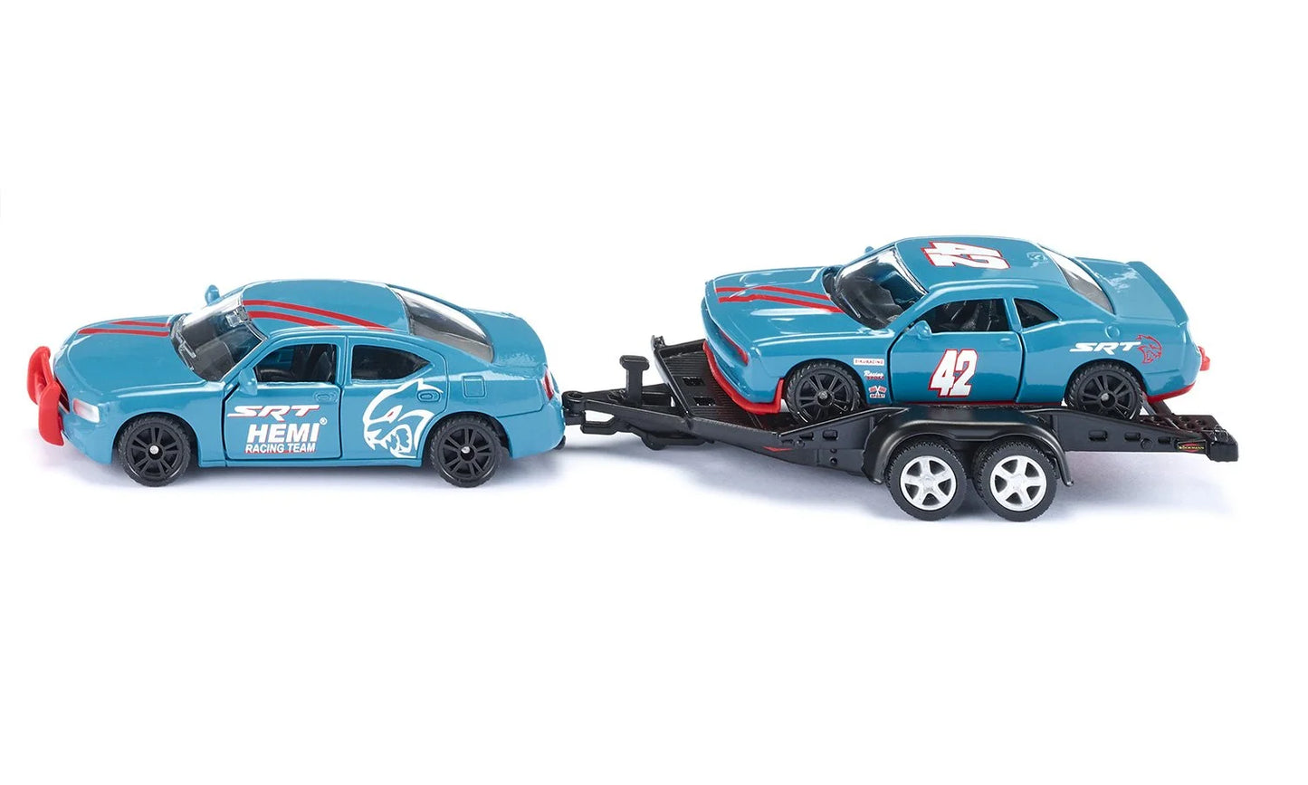 Siku 1:55 Dodge Charger W/Dodge Challenger Srt Racing