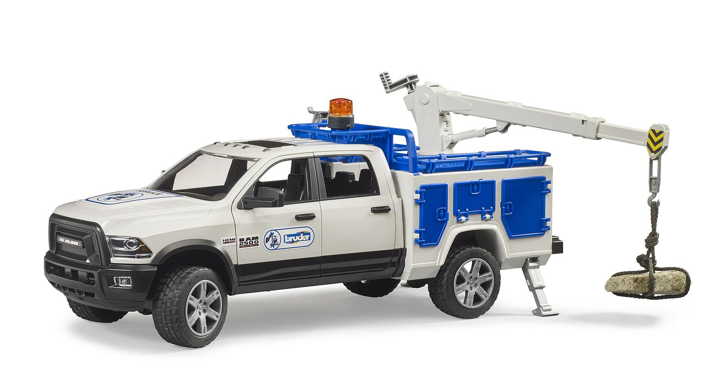 Bruder Ram 2500 Service Truck With Rotating Beacon Light