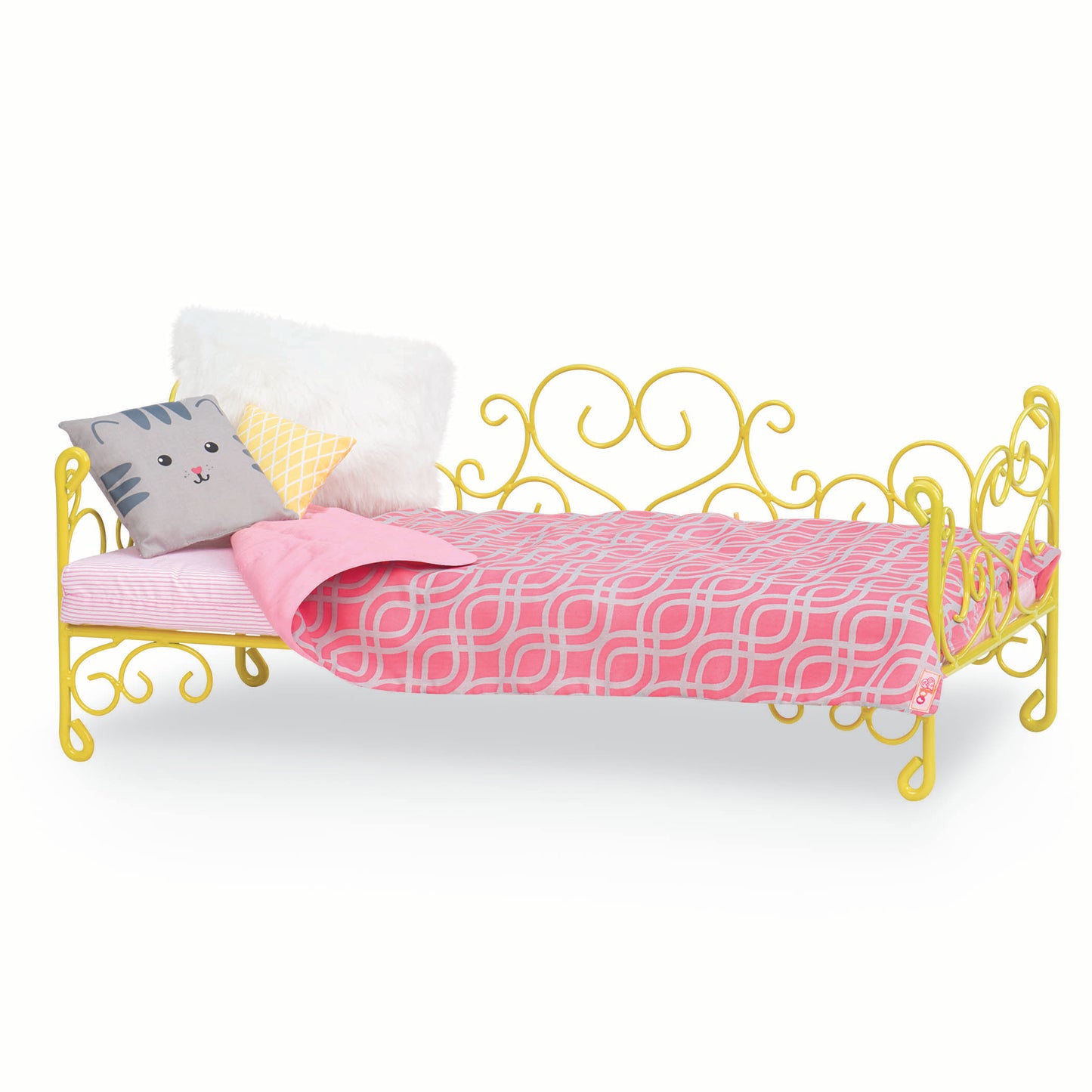 Our Generation Scrollwork Bed - Yellow Heart