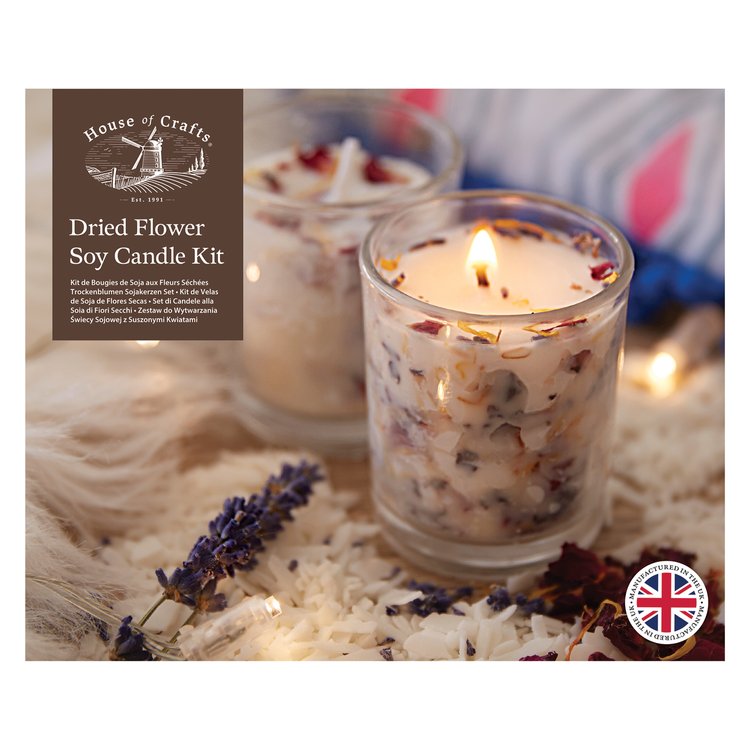 House Of Crafts Dried Flower Soy Candle Kit