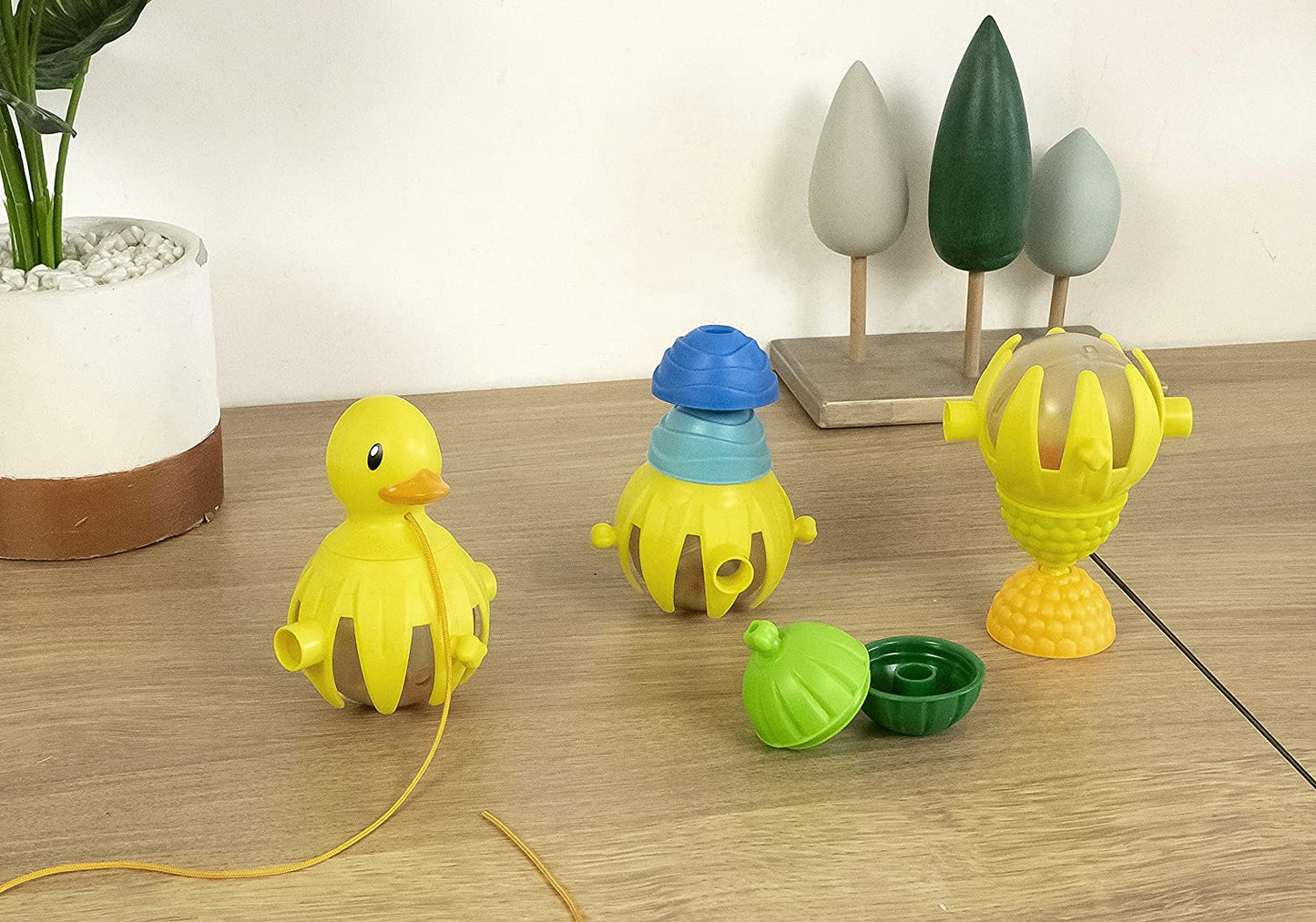 Lalaboom Pull Along Duck & Beads