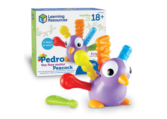 Learning Resources Pedro The Fine Motor Peacock