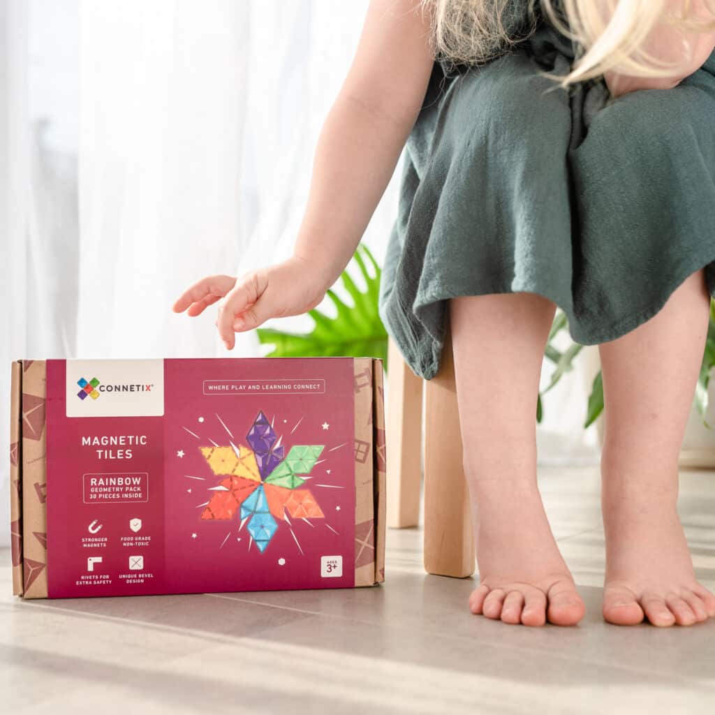 Connetix Tiles Rainbow 30 Pc Geometry