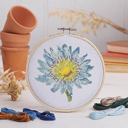 RHS Cross Stitch Kit-Blue Lotus
