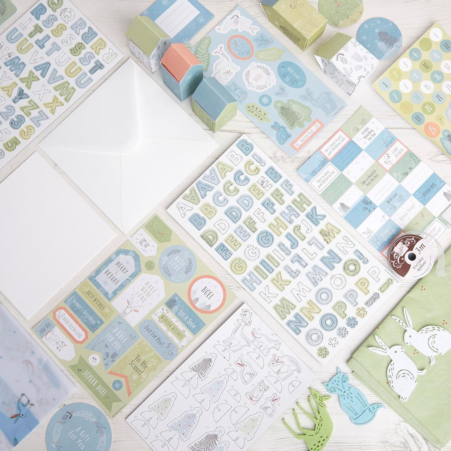 Bee And Bumble Christmas Card Making Winter Wonderland Craft Box