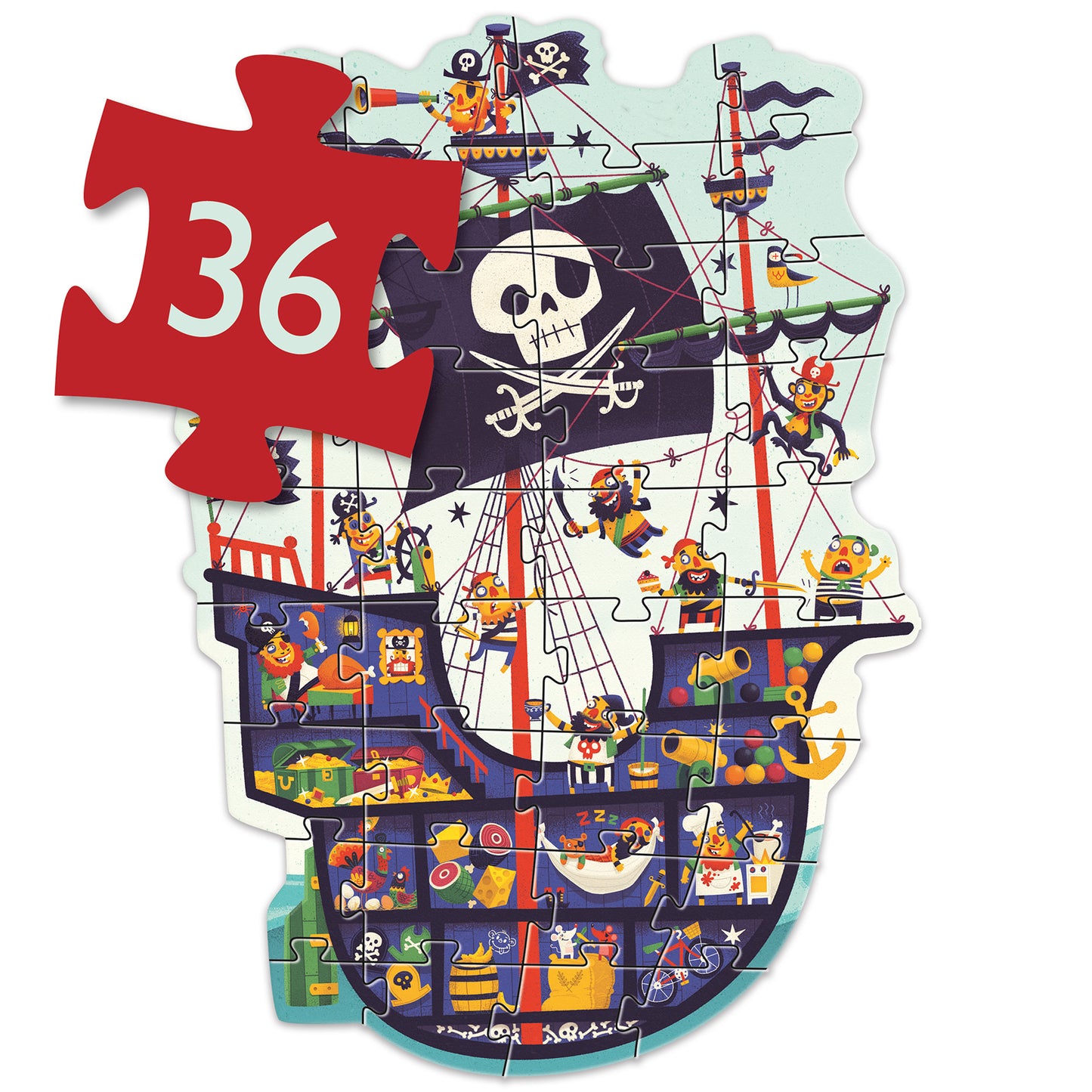 Djeco The Pirate Ship Giant Puzzles