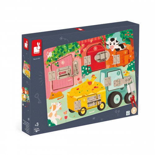 Janod Padlocks Board - The Farm
