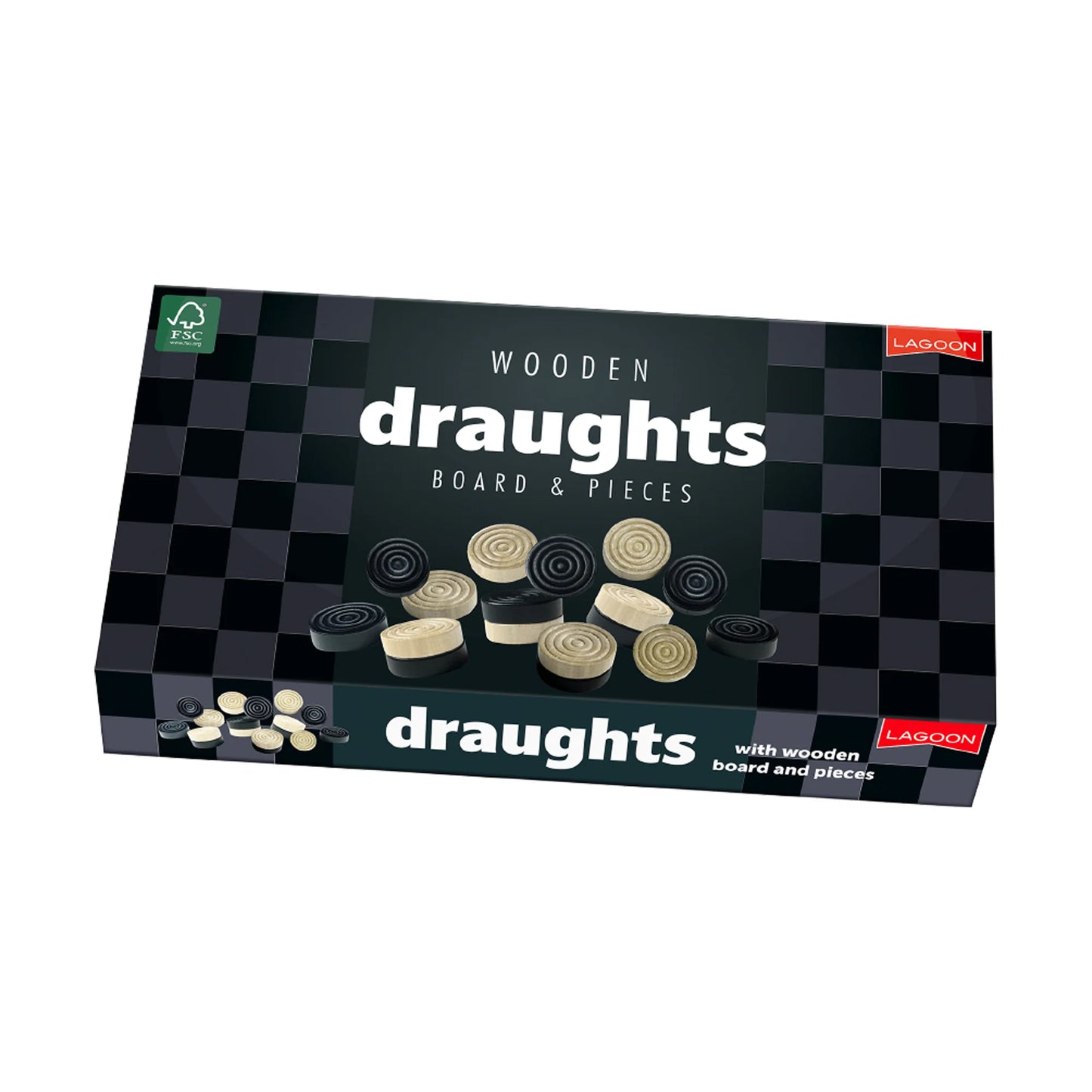 Lagoon Games Wooden Draught Set