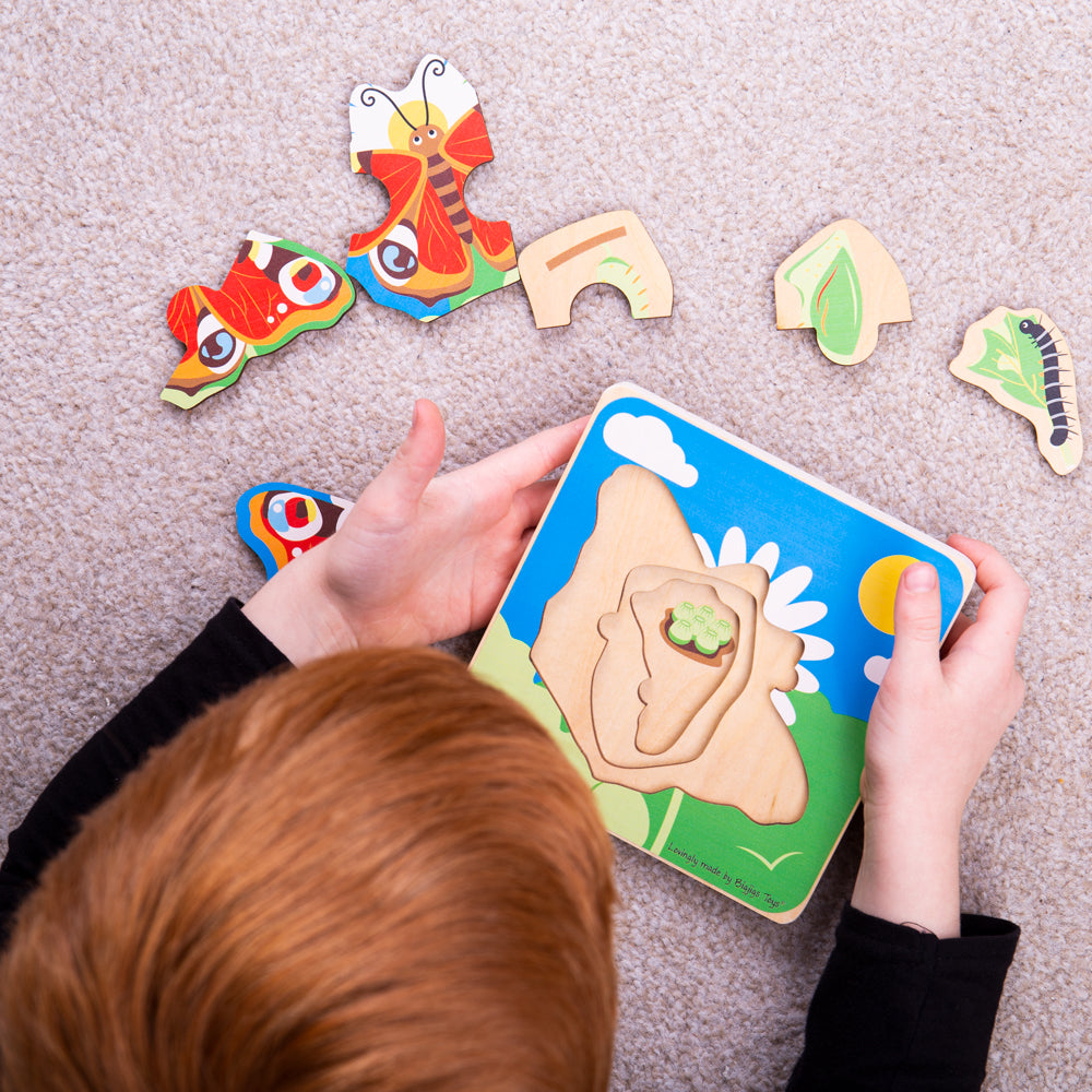 BigJigs Lifecycle Layer Puzzle - Butterfly