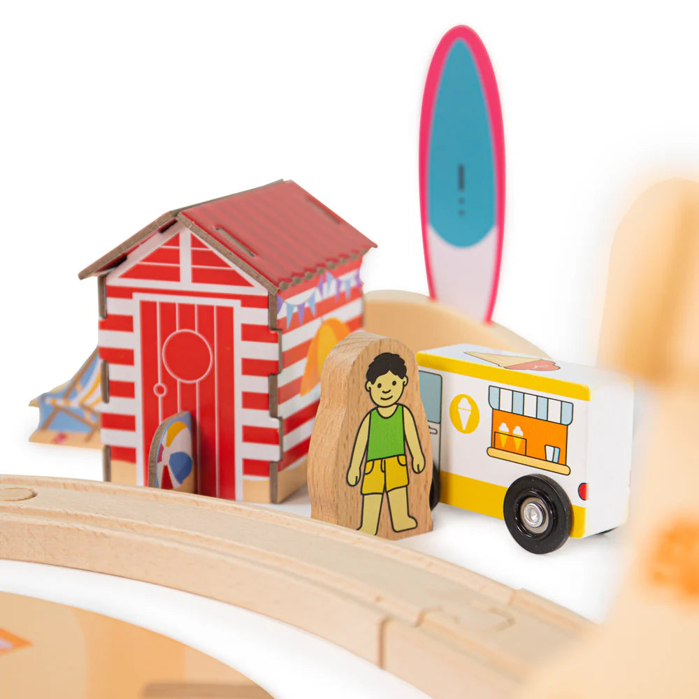 BigJigs Coastal Clean up Train Set