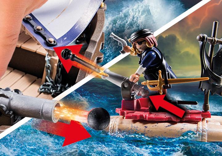 Playmobil 70412 Pirates Small Floating Pirate Ship With Raft