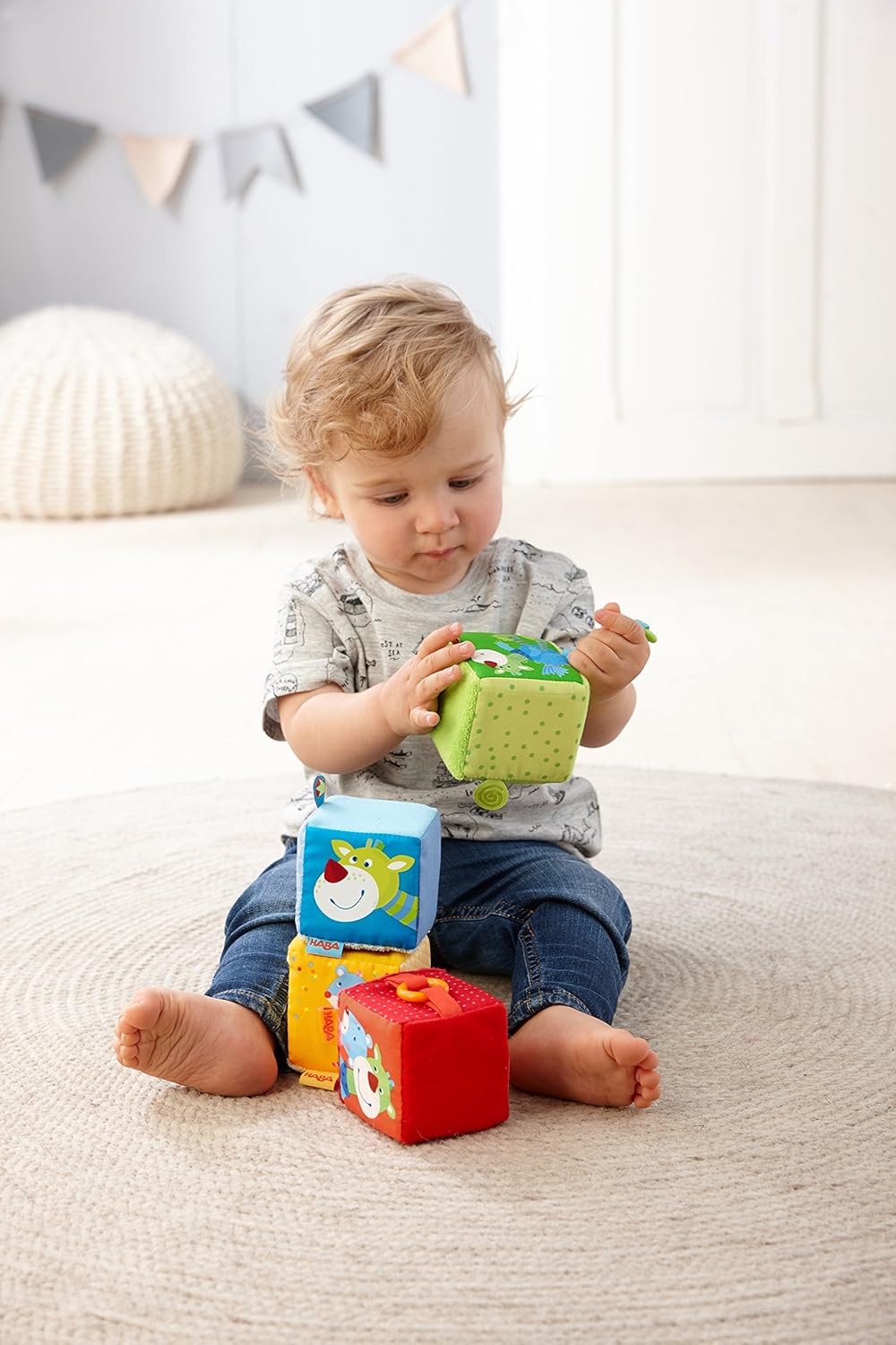 Haba Play Cubes Mouse Merlie & Dragon Duri