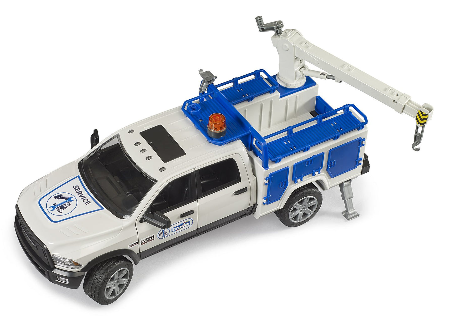 Bruder Ram 2500 Service Truck With Rotating Beacon Light