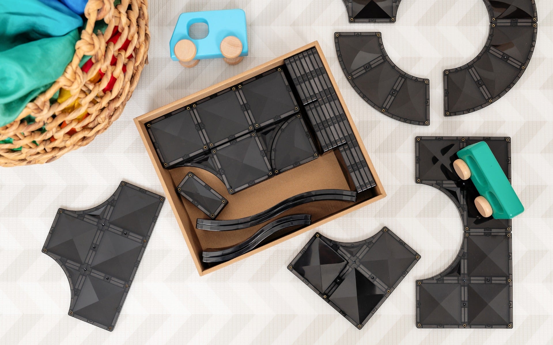 Connetix Tiles Creative Roads Pack 48 Pieces