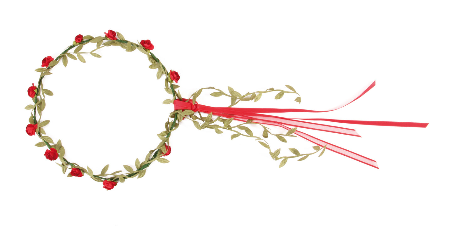 Vah Hair Wreath Florentine Red