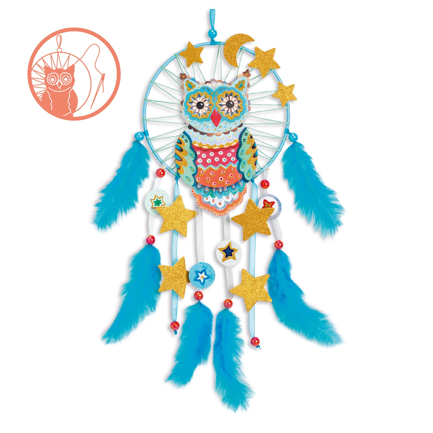 Djeco DIY Dreamcatcher To Create Golden Owl
