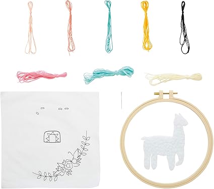 Simply Make Embroidery Kit Llama