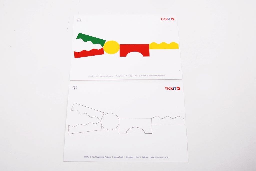 TickiT Colour Acrylic Block Set