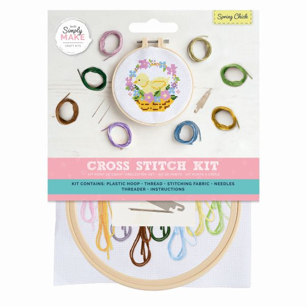 Simply Make Cross Stitch Kit - Spring Chick