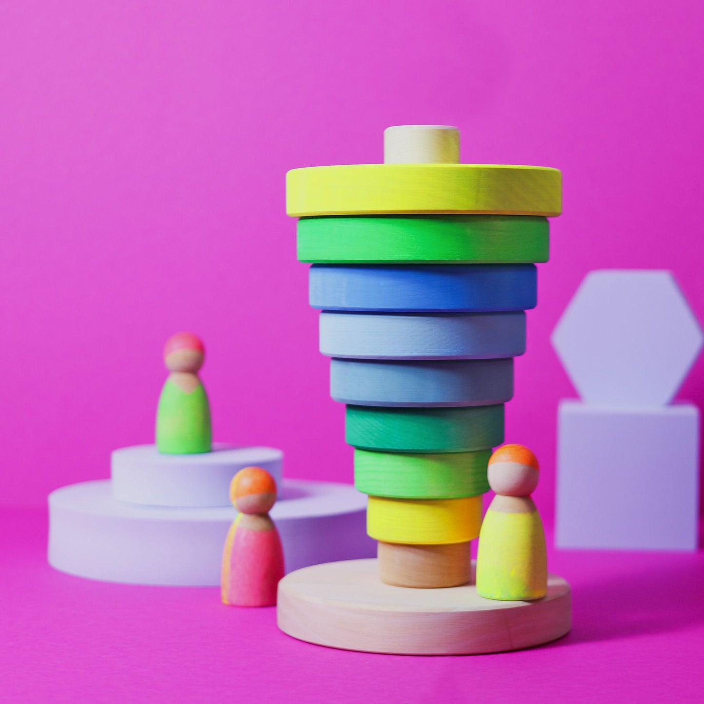 Grimms Conical Tower Neon Green