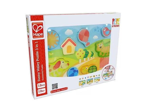 Hape Sunny Valley Puzzle 3 in 1