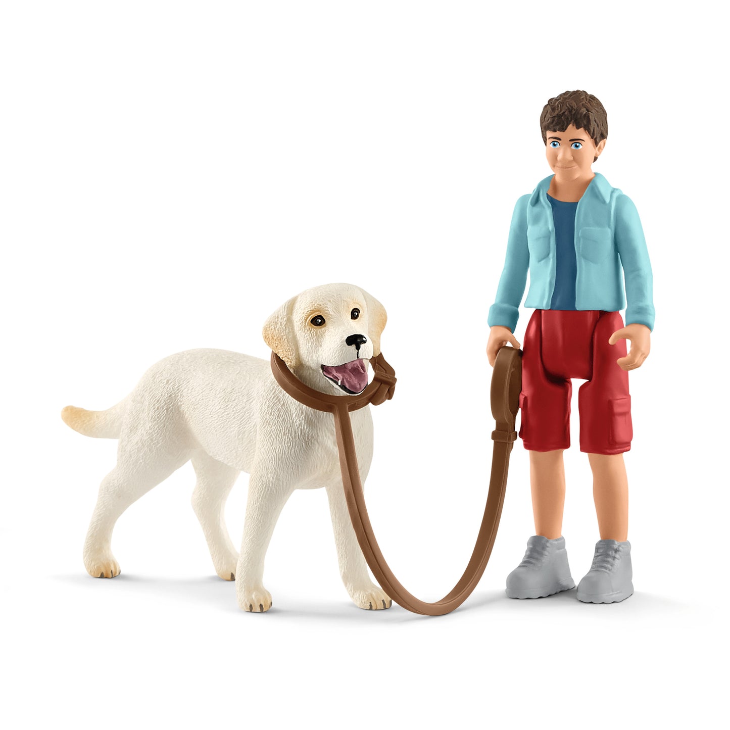 Schleich Farm World Walking With Labrador Retriever