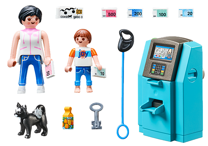 Playmobil 70439 Family Fun Beach Hote Tourists with ATM
