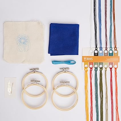 RHS Embroidery Hoop Decoration Kit - In The Garden