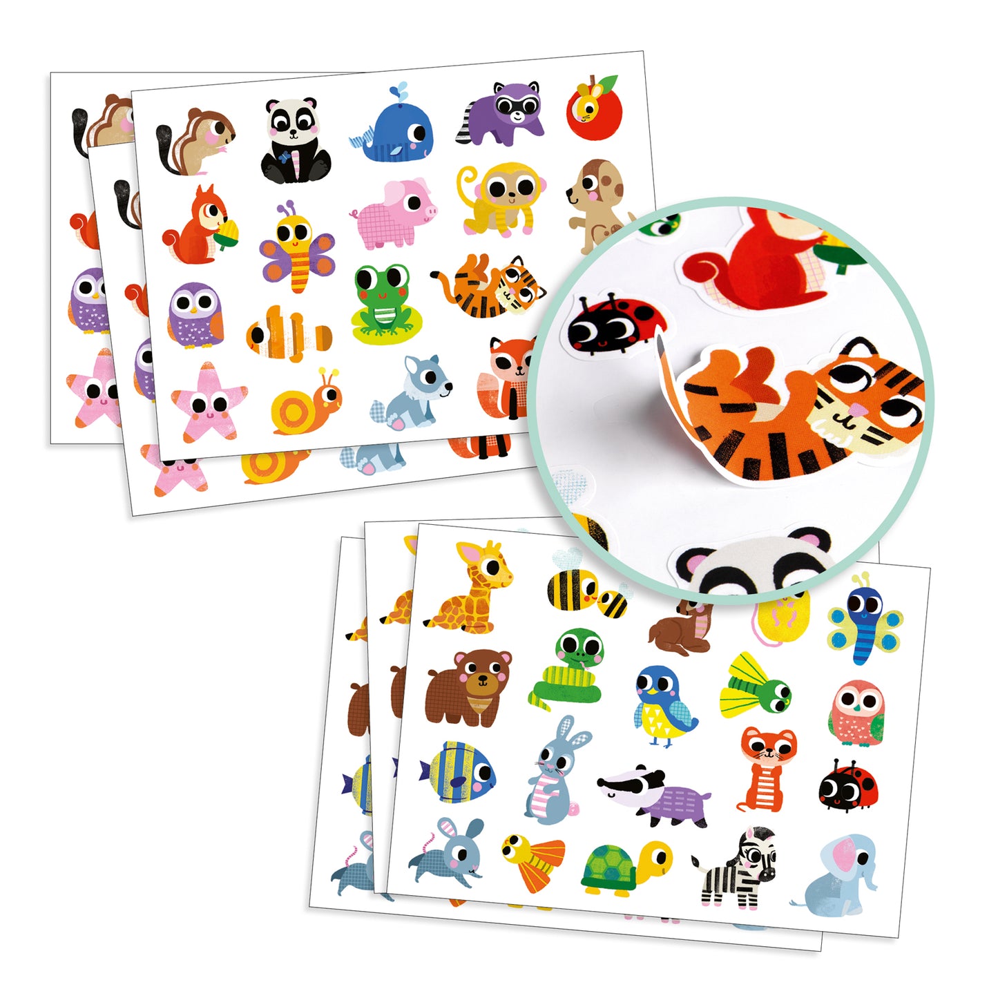 Djeco Baby Animals Big Stickers