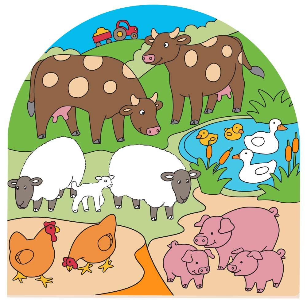 BigJigs Farm Arched Puzzle