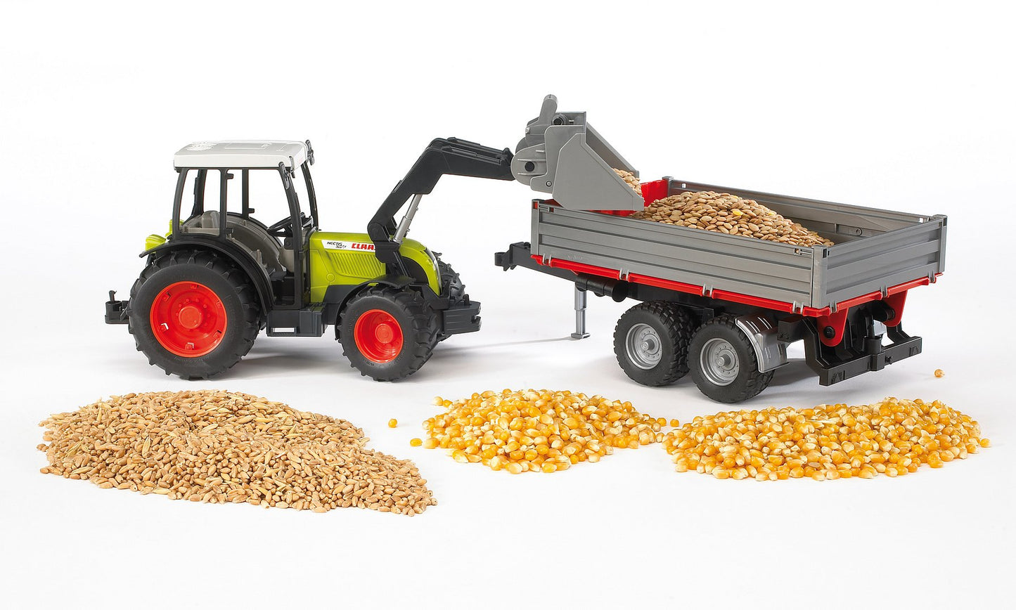 Bruder Claas Nectis 267F W/Frontloader & Tipping Trailer