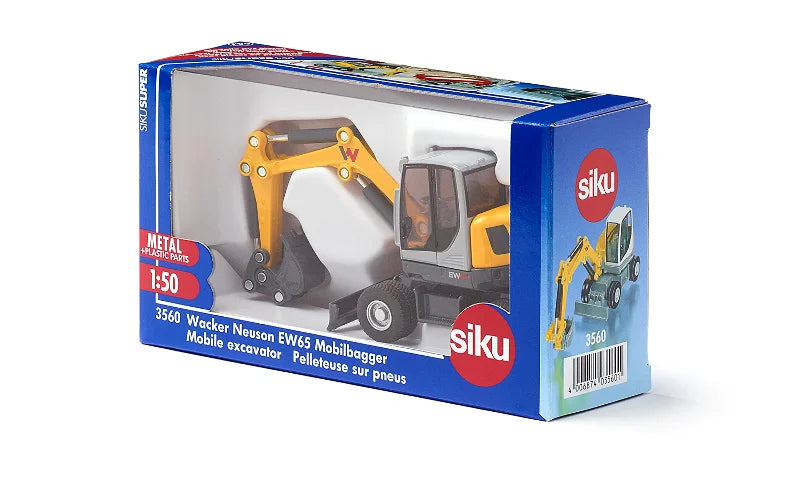 Siku 1:50 Wacker Neuson EW65 Mobile Excavator