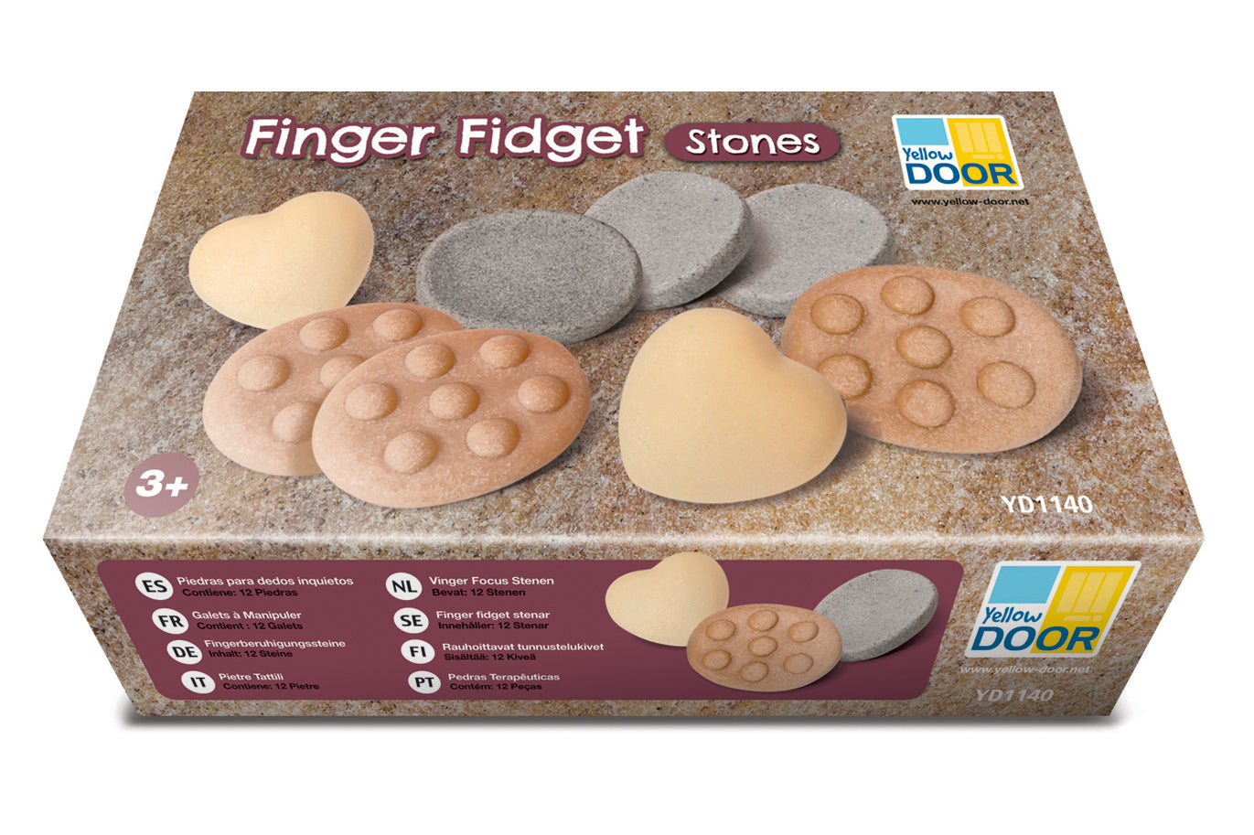 Yellow Door Finger Fidget Stones