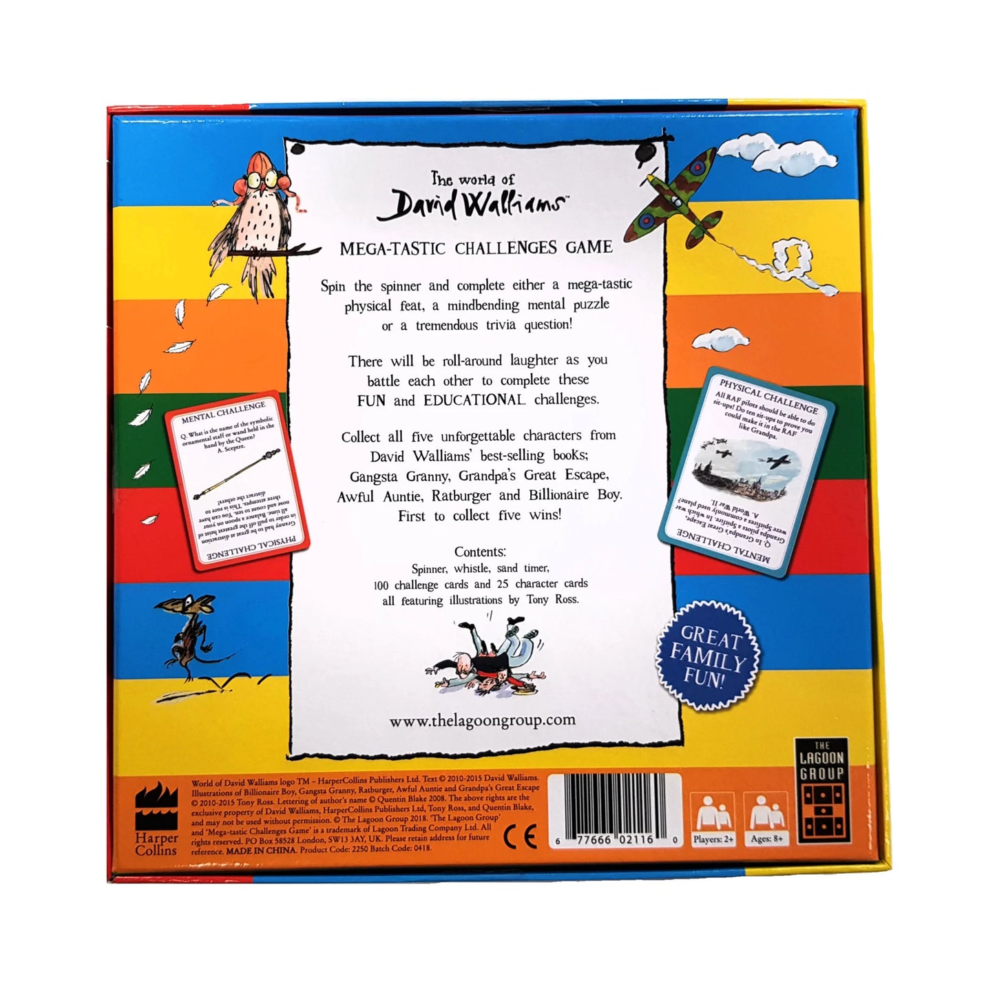 Lagoon Games David Walliams Mega-Tastic Challenges Game