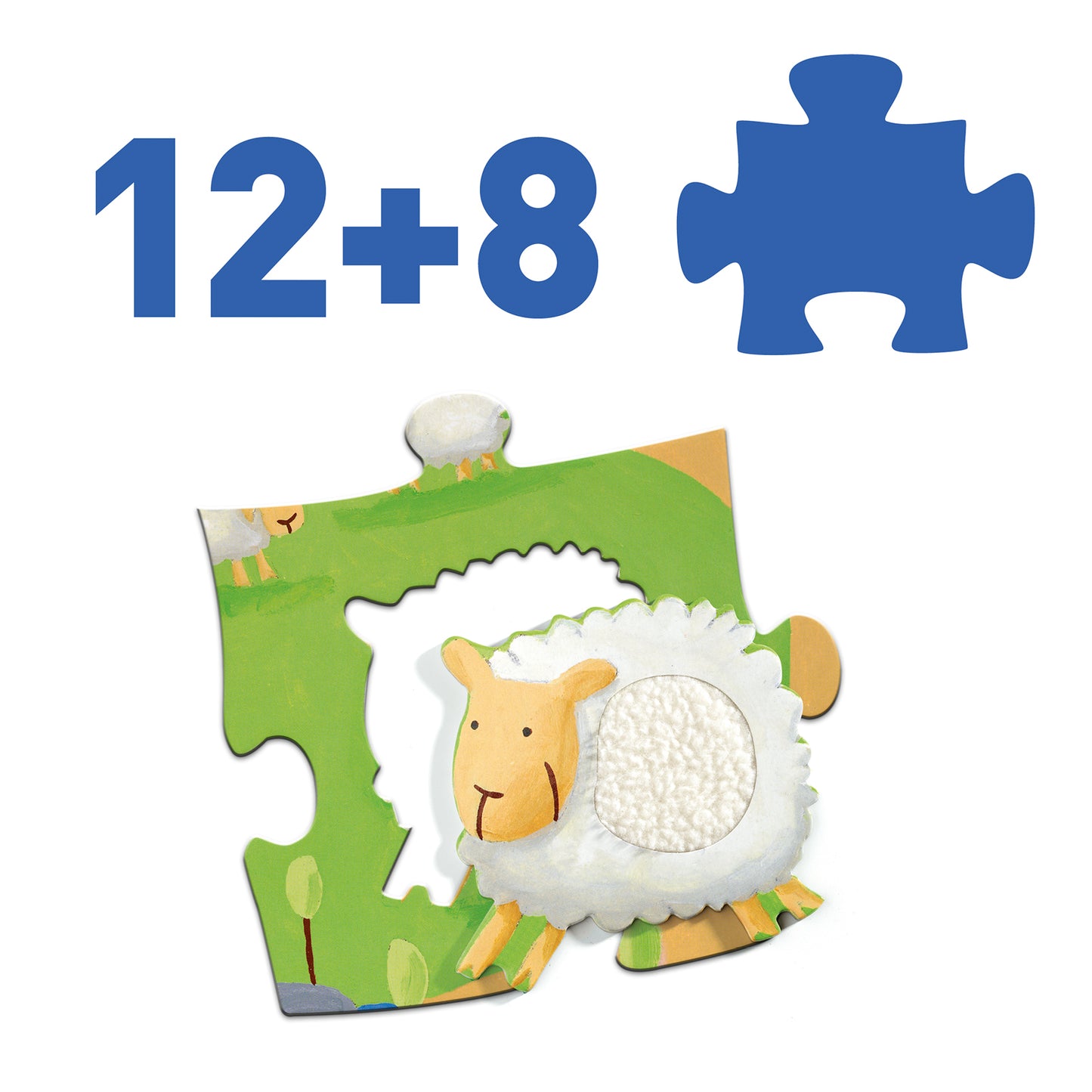 Djeco Tactiloferme Tactile 20 Pce Jigsaw