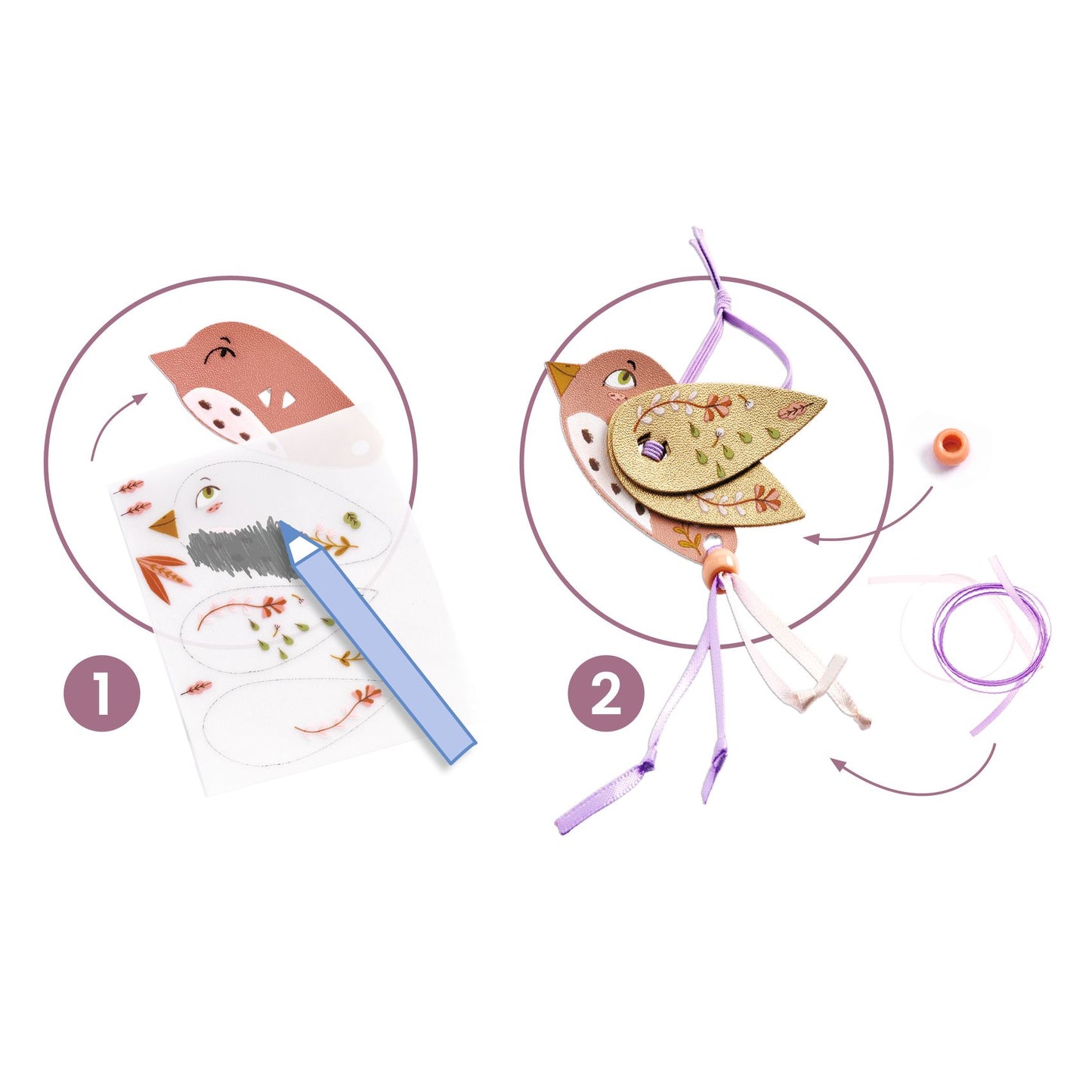 Djeco DIY Jewellery Set To Create Miss Rosefinch Create