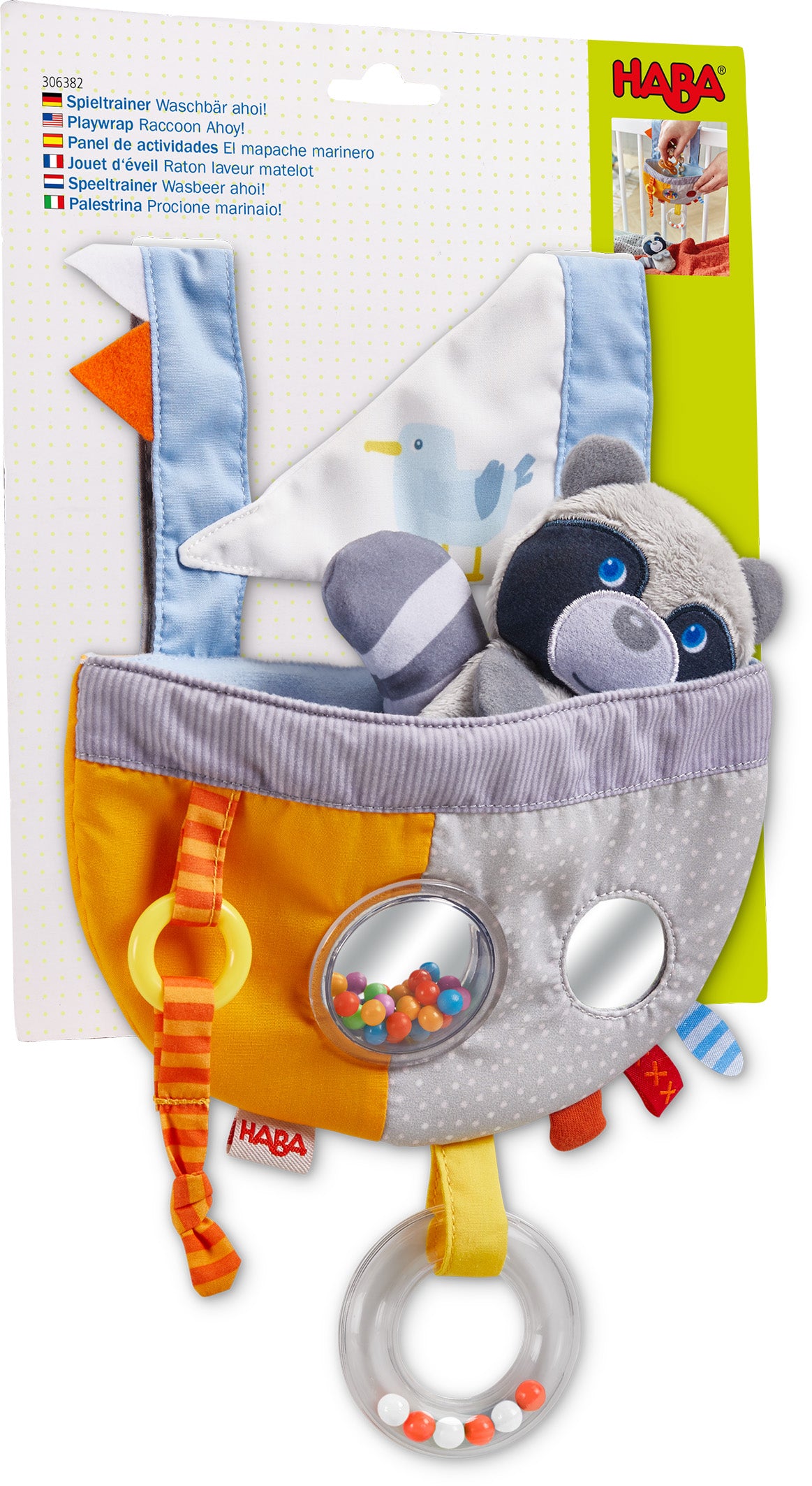 Haba Playwrap Raccoon Ahoy!
