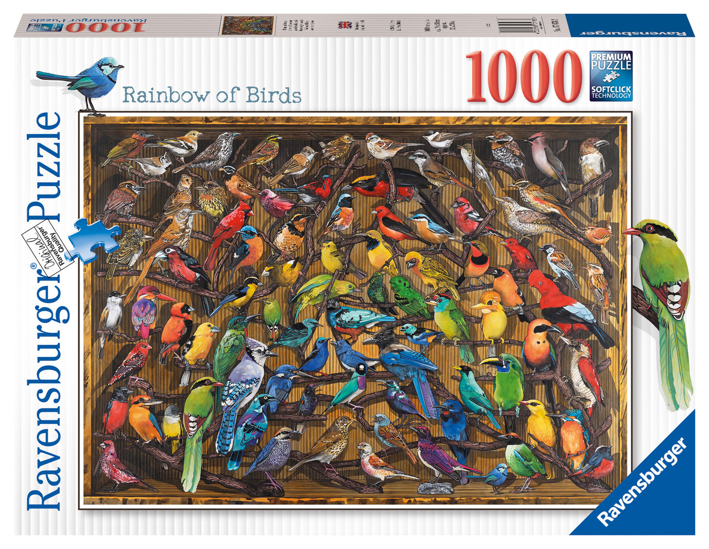 Ravensburger Rainbow of Birds, 1000pc